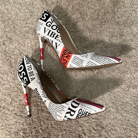 steve madden newspaper heels